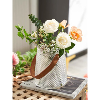 Bình hoa quai xach thủy tinh phong cách bắc âu decor phòng ngủ và trang trí phòng khách cao cấp
