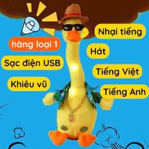 Gía sỉ Đồ Chơi Vịt Bông Nhảy Múa Sạc Điện Biết Hát Nhại Giọng Nói Của Bé Hottrend Quà Tặng Độc Lạ Vui Nhộn Bé Thích Thú