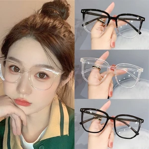 Kính mắt nữ nam mắt kính không độ gọng kính cận phom vuông không độ chống ánh sáng xanh và tia UV ABICA 072