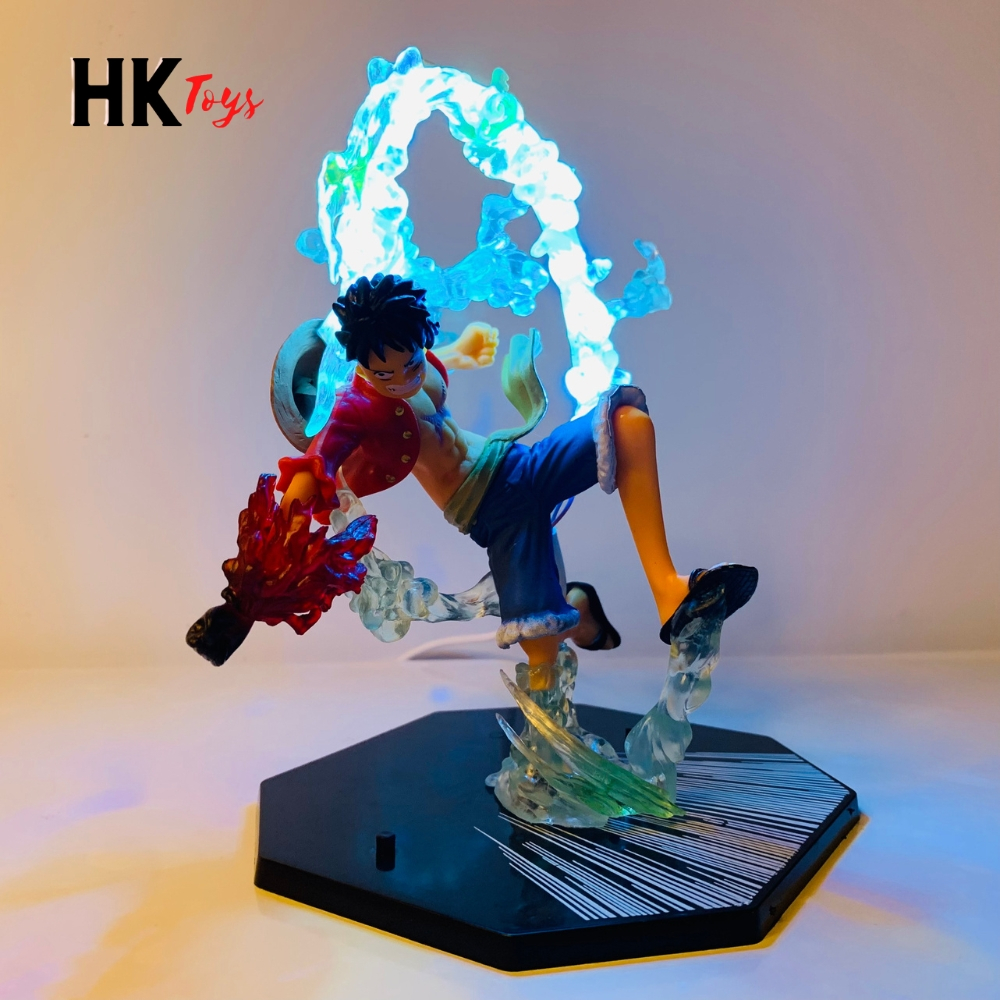 Mô hình Luffy gear 2 haki hàng thường đế không chữ có led USB - Bộ ...