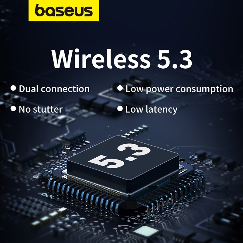 Ảnh Tai Nghe Baseus WM01 Bluetooth 5.3 tai nghe Chống Ồn Có Micro điều Khiển Bằng Cảm ứng 4