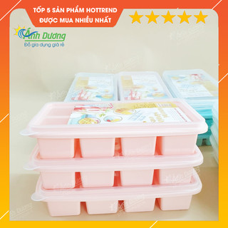 Khay khuôn làm đá có nắp Việt Nhật loại 6 viên