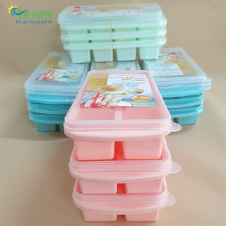 Khay khuôn làm đá có nắp Việt Nhật loại 6 viên