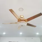 [HÀNG CÓ DÂY CÁP TREO AN TOÀN -BH 10 NĂM] Quạt Trần  5 Cánh Thép T601 Có Điều Khiển Từ Xa 6 Số, 3 Chế Độ Đèn — ảnh 4