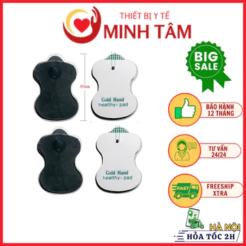 Miếng dán máy massage xung điện trị liệu YTK, COMBO 3 TÚI 6 MIẾNG DÁN dùng cho máy massage xung điện trị liệu