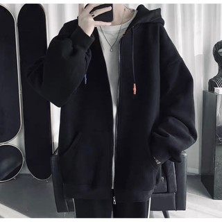 áo hoodie zip khoác nỉ nam nữ unisex form rộng nhiều màu Ulzzang KONOVA