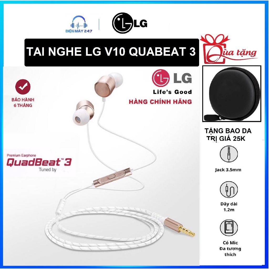 Ảnh Tai nghe Zin LG V10 QuadBeat 3 Tuned by AKG - Hàng chính hãng 1