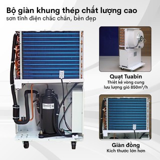 Máy hút ẩm gia đình dùng block nhập khẩu FUJIHAIA DH70B công suất 70l/ ngày - Bảo hành 24 tháng
