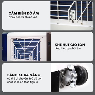 Máy hút ẩm gia đình dùng block nhập khẩu FUJIHAIA DH70B công suất 70l/ ngày - Bảo hành 24 tháng