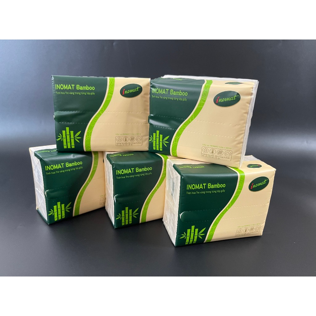 Giấy Ăn Giấy Rút Trúc Bamboo Inomat 4 Lớp 300 Tờ | Shopee Việt Nam