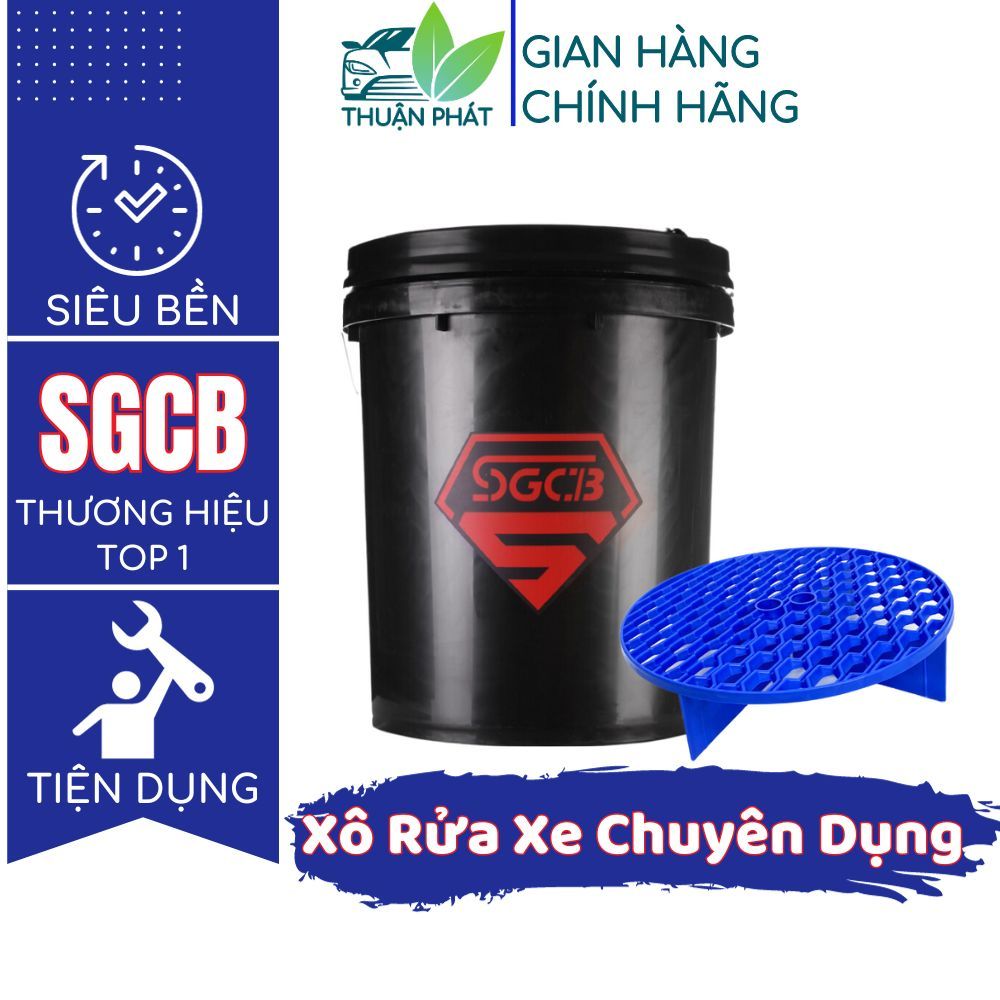 Xô rửa xe ô tô xe máy SGCB xô giặt có lưới lọc cát dụng cụ rửa xe 20 ...
