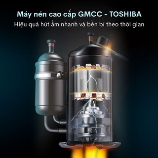 Máy hút ẩm gia đình FUJIHAIA DH90W công suất 90l/ngày, sấy khô quần áo - Bảo hành 24 tháng
