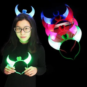Cài Tóc Hình Sừng Ác Quỷ Có Đèn Led