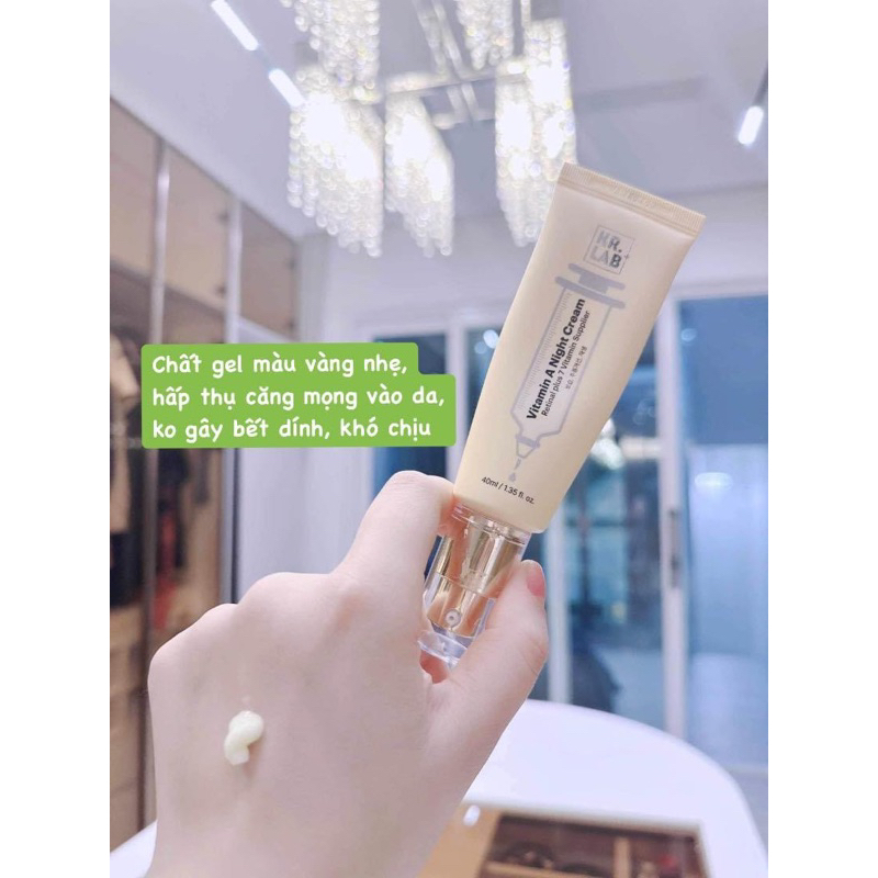 Kem dưỡng da ban đêm Kr.lab vitamin A night cream cấp ẩm, sáng da 40ml - retinal Kr.Lab hạn 2027 HQ  IS256