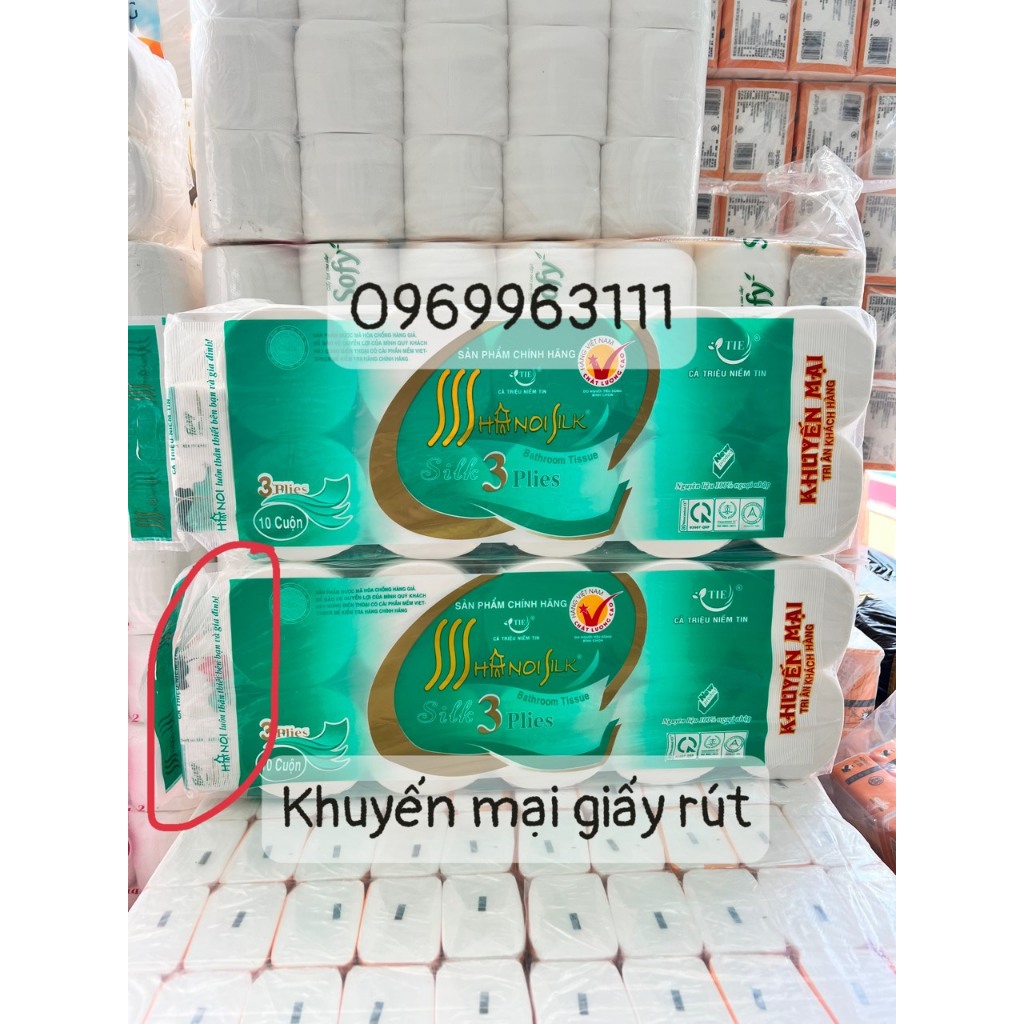 GIẤY HÀ NỘI SILK 3 LỚP ( TẶNG THÊM 1 GÓI GIẤY RÚT) | Shopee Việt Nam
