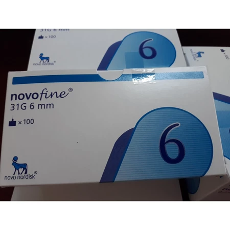 [Hộp 100 kim]Đầu kim tiểu đường Novofine 31G 6mm - Novo nordisk
