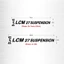 Tem Dán xe 1 Cặp Dán Phuộc LCM 27 Suspension Decal PVC Chất Liệu Siêu Dày Siêu Nét Chống Thấm Nước