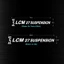 Tem Dán xe 1 Cặp Dán Phuộc LCM 27 Suspension Decal PVC Chất Liệu Siêu Dày Siêu Nét Chống Thấm Nước