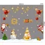 Tranh Dán Tường Người Tuyết Và Những Người Bạn Trang Trí Noel, Nhà Cửa, Văn Phòng, Quà Tặng Người Thân