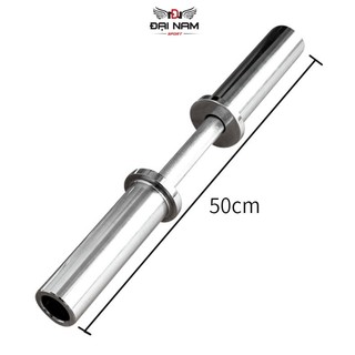 Đòn Tạ Tay 50cm Chất Liệu Inox Phi 50mm Chính Hãng Đại Nam Sport (1 Tay) + Tặng Kèm Khóa Chốt