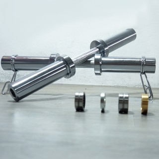 Đòn Tạ Tay 50cm Chất Liệu Inox Phi 50mm Chính Hãng Đại Nam Sport (1 Tay) + Tặng Kèm Khóa Chốt