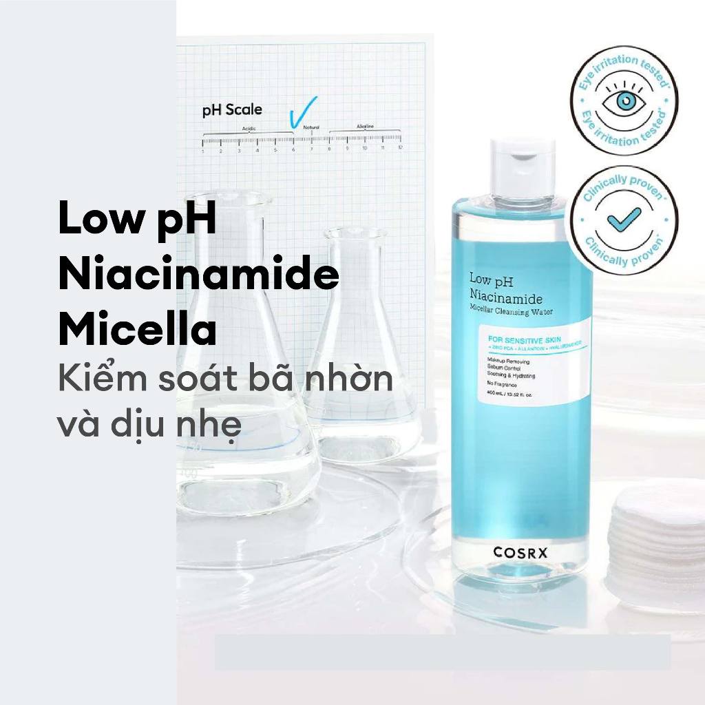 Ảnh Nước tẩy trang Niacinamide Độ pH Thấp Low pH Niacinamide Micellar Cleansing Water 2