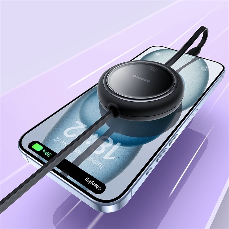 Ảnh Dây sạc nhanh 2 đầu Baseus Free2Draw Mini Retractable Type-C to Type-C 100W 1m 2