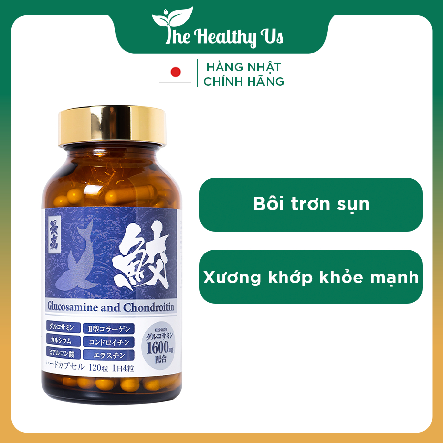 Viên uống Glucosamine And Chondroitin Jpanwell bổ xương khớp (120 viên