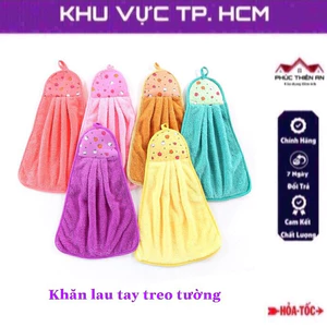 Khăn treo tường lau tay, lau đồ vật đa năng - mềm mại, siêu thấm hút