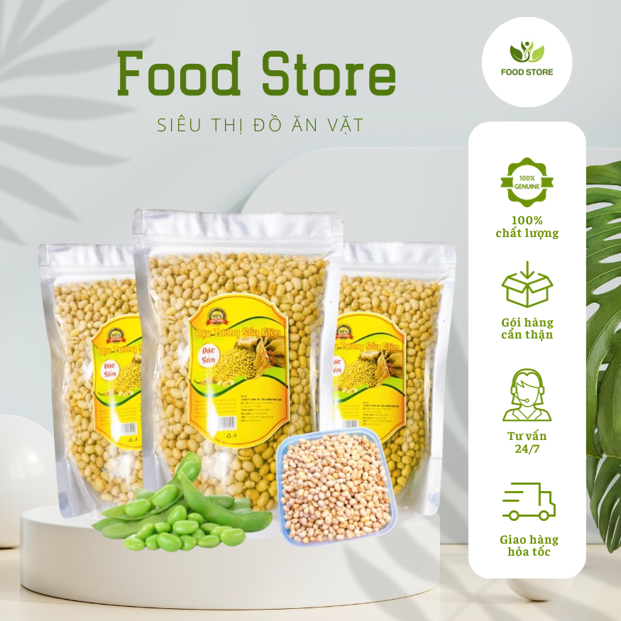 Đậu Nành Đậu Tương Sấy Giòn Food Store Túi 1Kg, Đậu Sấy Giòn Loại 1 ...