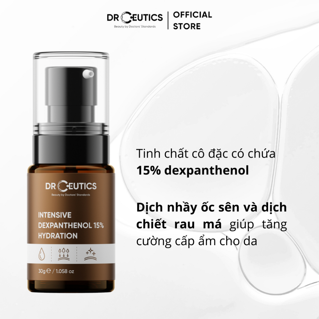 Ảnh DrCeutics Tinh Chất Vitamin B5 Intensive Dexpanthenol 15% X2 Hydration Cấp Ẩm & Phục Hồi Cho Da Treatment, Da Khô (30g) 2