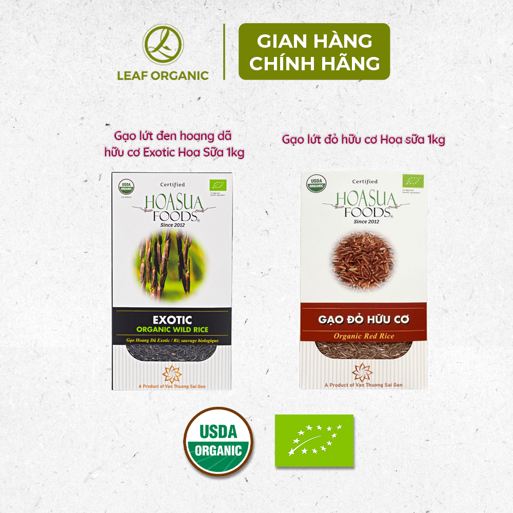 Ảnh Gạo lứt hữu cơ Hoa Sữa 1kg vị ngọt đậm, thơm dẻo 1