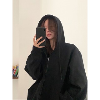 áo hoodie zip khoác nỉ nam nữ unisex form rộng nhiều màu Ulzzang KONOVA