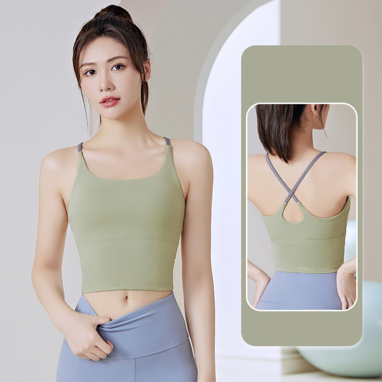 Áo tập gym nữ yoga LUHAZO bra có mút ngực chất xịn mịn cao cấp MB005 CT