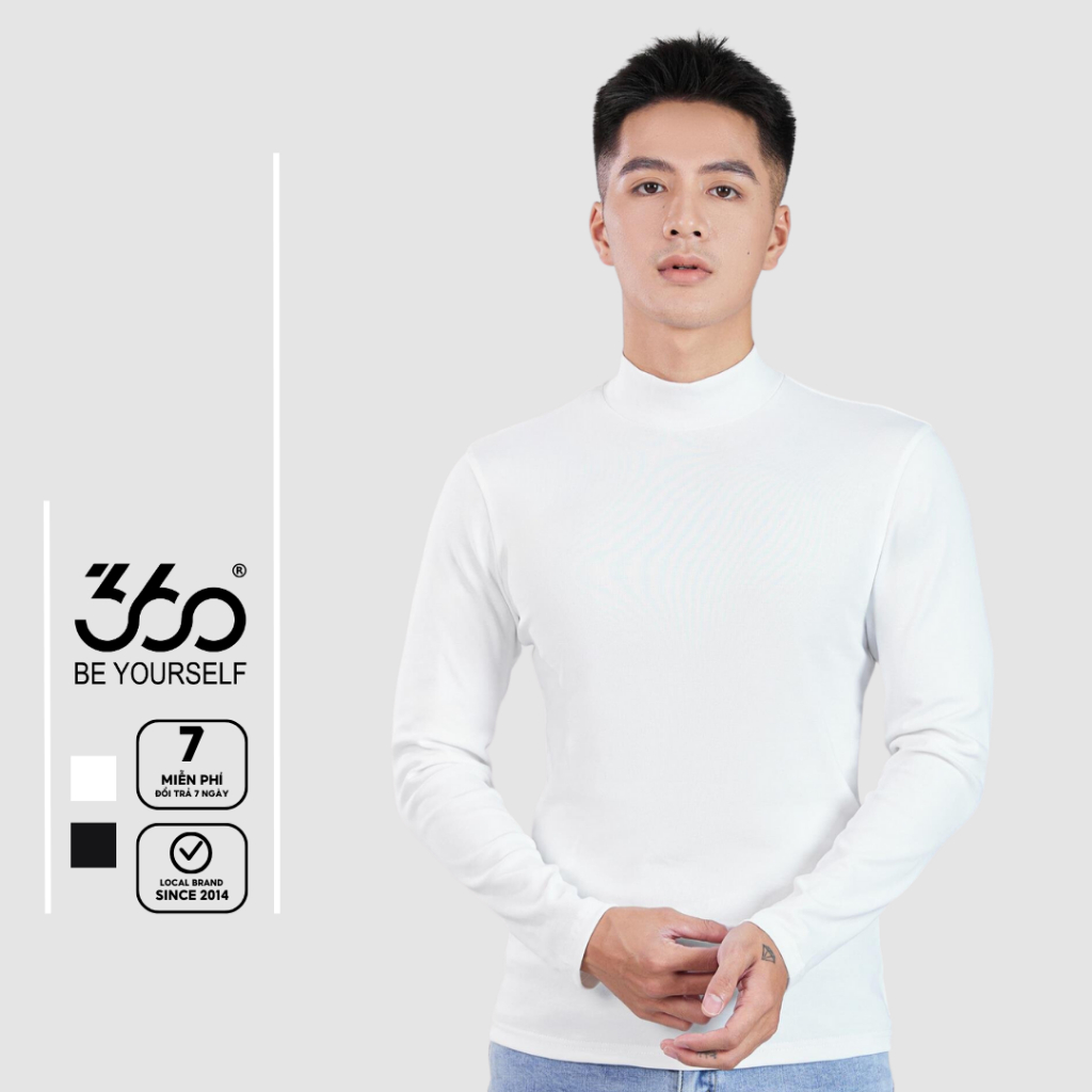 Áo thun Nam dài tay cổ tròn form slimfit thương hiệu thời trang 360 Boutique chất liệu cao cấp mềm mịn – ATDTK402