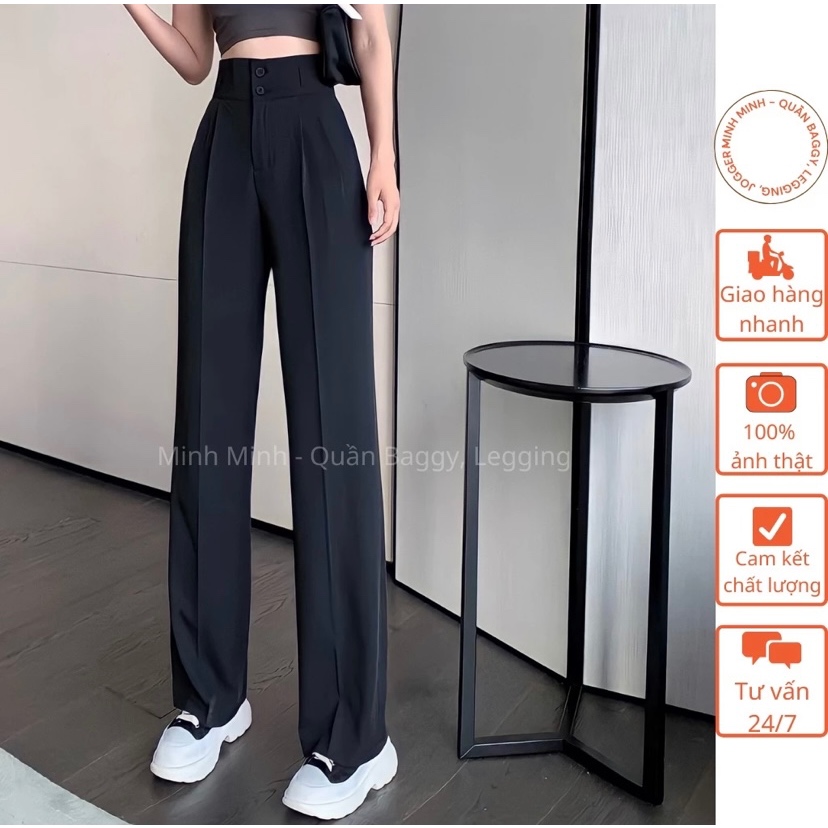 QUẦN ỐNG RỘNG CẠP CAO GEN BỤNG TÔN DÁNG