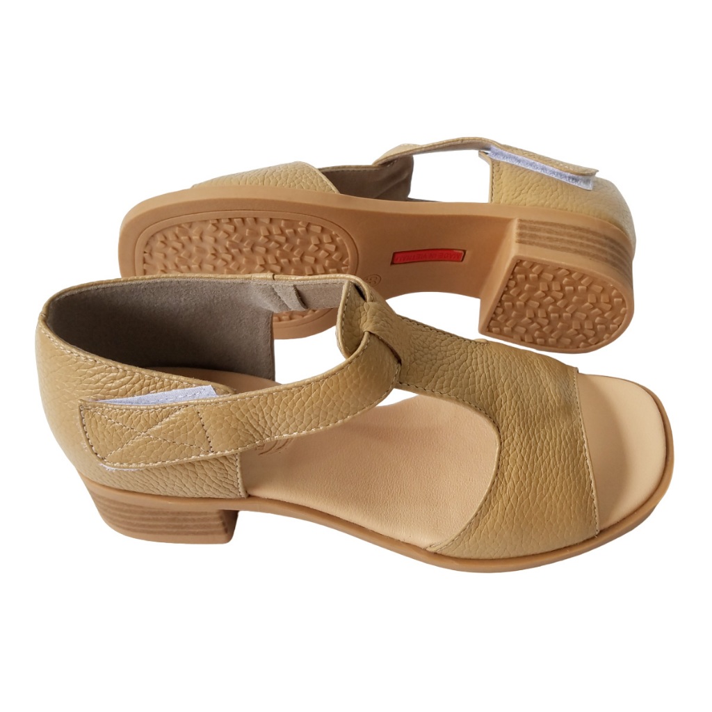 Giày Sandal Cao Gót Nữ Da Bò Thật BIGGBEN Cao 4 Phân HKD773