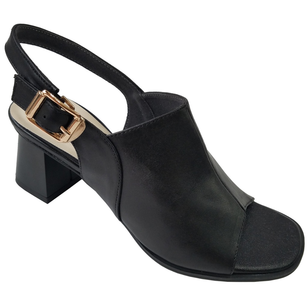 Giày Sandal Cao Gót Nữ Da Bò Thật BIGGBEN Cao 5 Phân HKD776