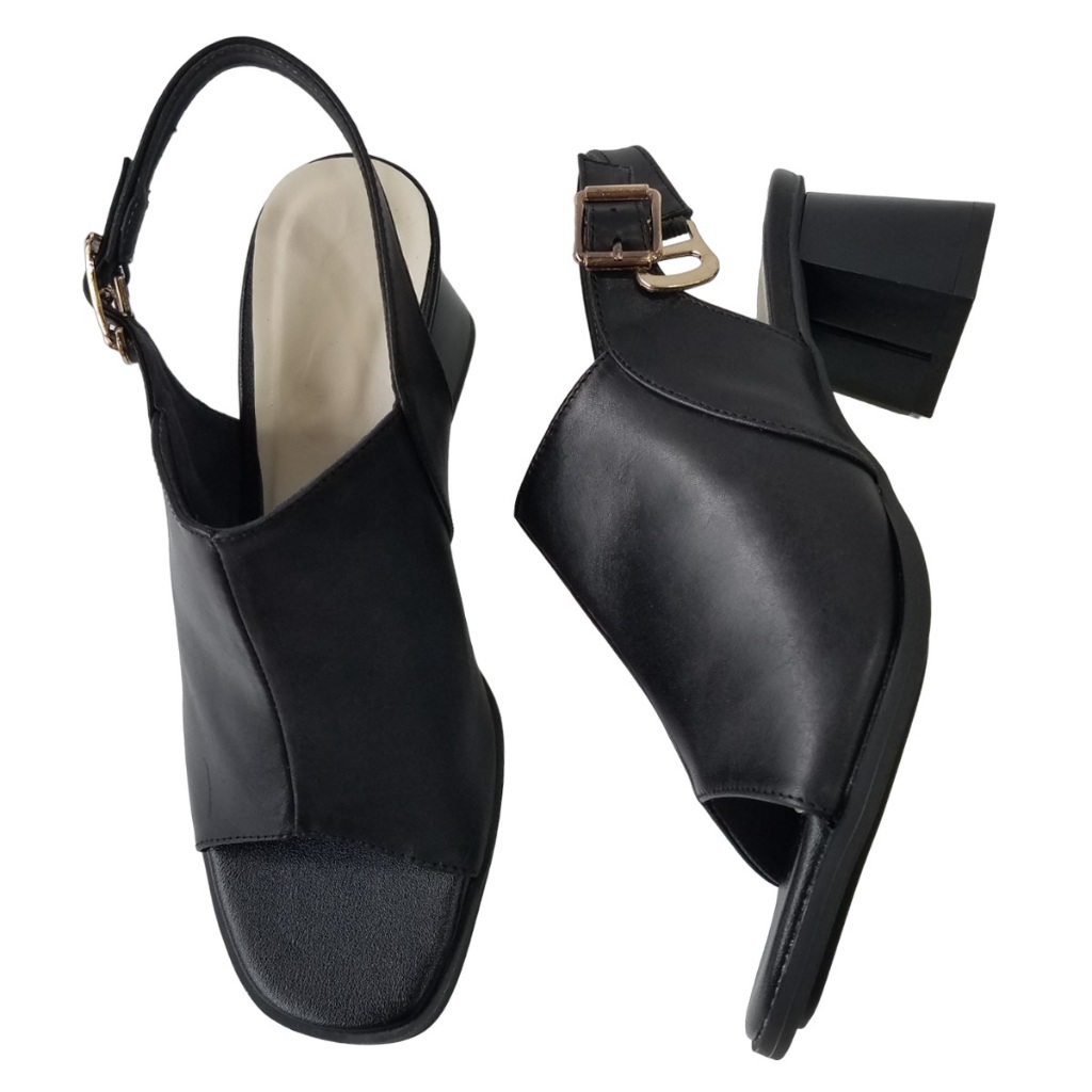 Giày Sandal Cao Gót Nữ Da Bò Thật BIGGBEN Cao 5 Phân HKD776