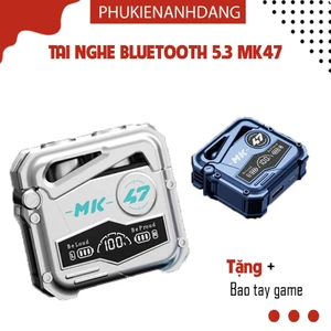Tai Nghe Bluetooth Gaming 5.3 MK47, Tai Nghe Chơi Game Điện Thoại Không dây Micrô tích hợp