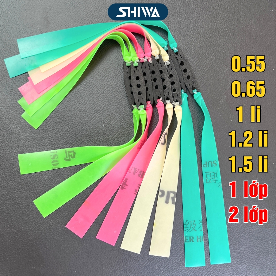 Dây Thun Cao Su Cao Cấp, COMBO 5-10 Thun Cao Su Usopp/Super Hunter/Precise Full 1-2 Lớp 0.55-1.5mm Giá Rẻ SHIWA