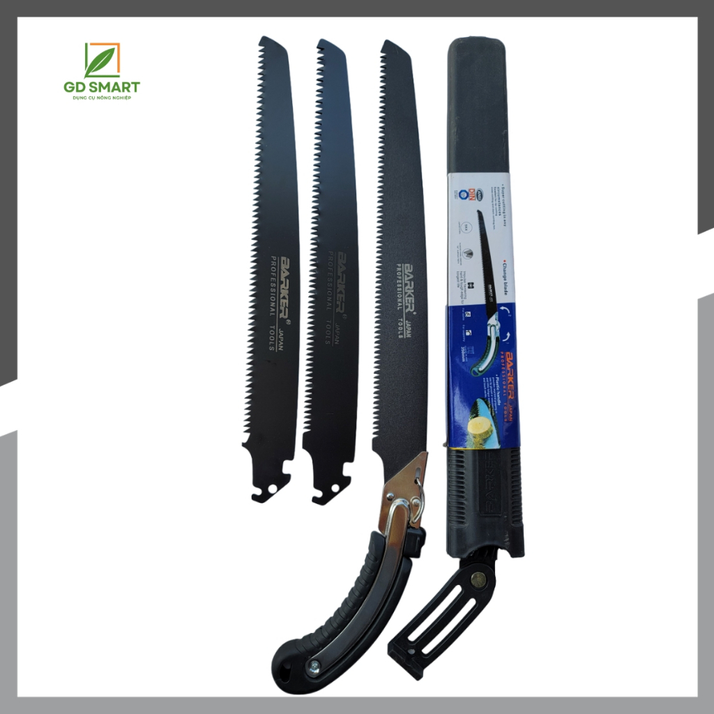 Cưa gỗ Barker Cầm Tay Cưa Cành To Thân Gỗ cao cấp 350mm Made In Taiwan - Dụng Cụ Nông Nghiệp GD Smart