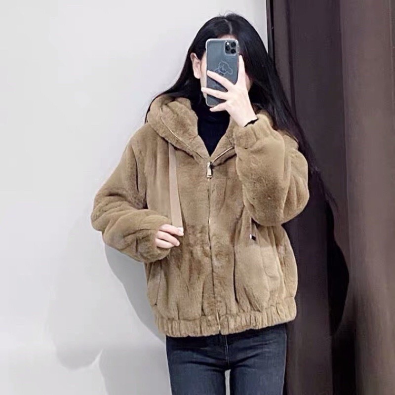 Áo khoác lông cừu tai gấu form rộng, áo lông nữ mượt mà 2 mặt màu đen trắng  nâu hồng thời trang hàn quôc | Shopee Việt Nam