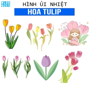 Hình ủi, Hình Ép Nhiệt Hoa Tulip 38