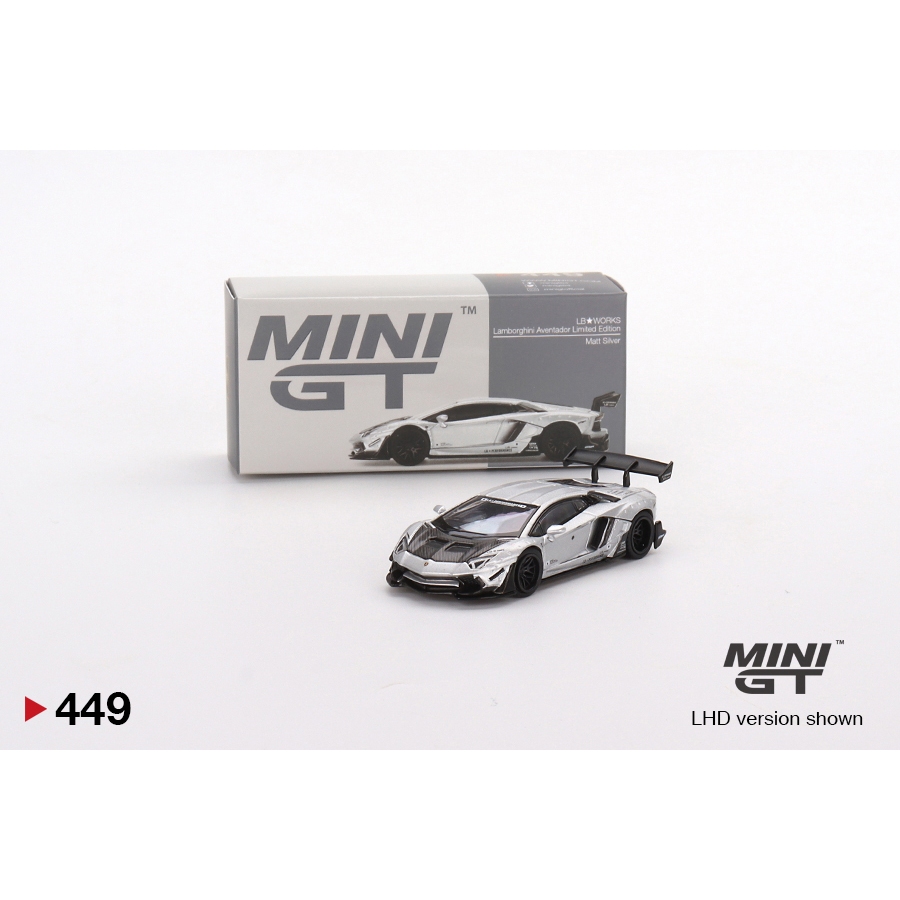 ミニカー MiniGT 449 Lamborghini Aventador Silver MiniGT 449