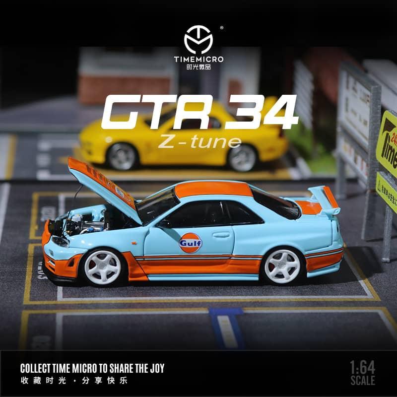 MÔ HÌNH 1:64 TIME MICRO - Nissan GTR-R34 Gulf Livery | Shopee Việt Nam