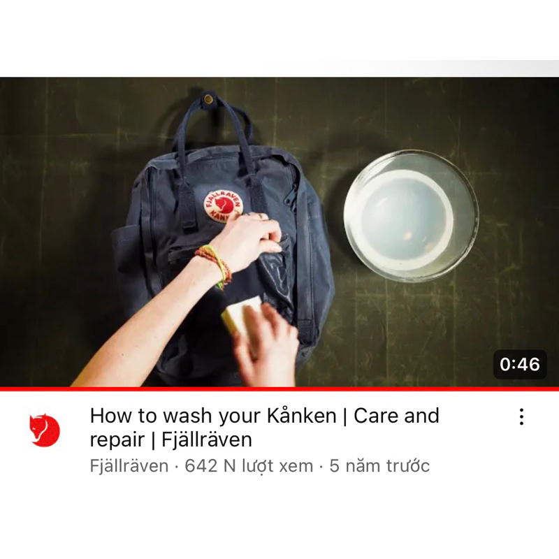 How to clean Kanken bags - Cách vệ sinh Balo Kanken theo Hãng hướng dẫn ...