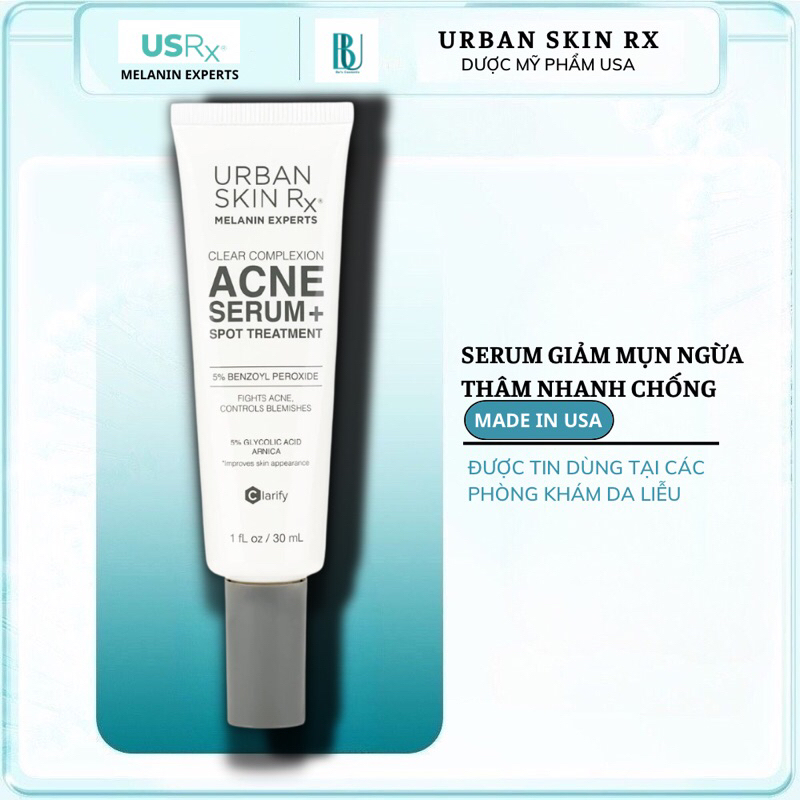 Serum Giảm Mụn Ngừa Thâm Urban Skin Rx Clear Complexion Acne Serum ...