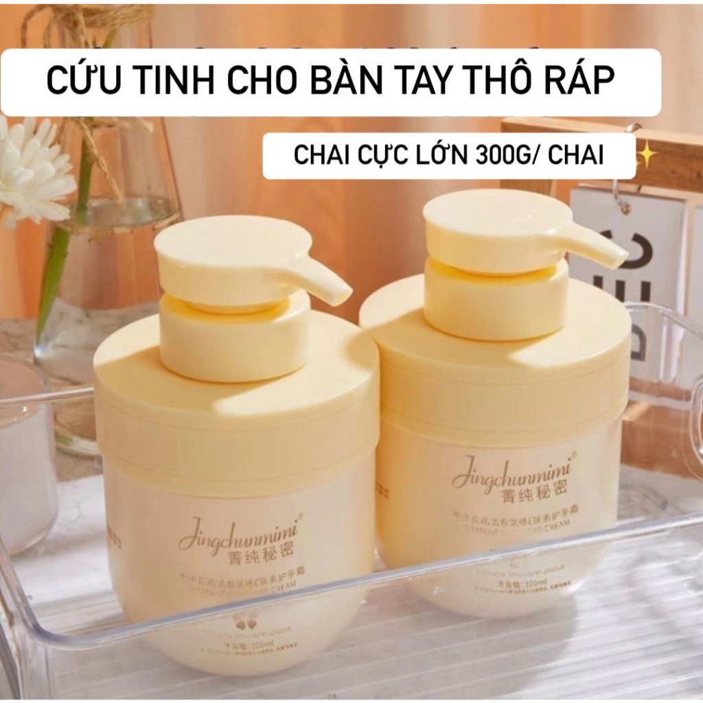 Kem Dưỡng Da Tay JingChunMimi Chứa VitaminE Giúp Dưỡng Ẩm Chống Khô Da