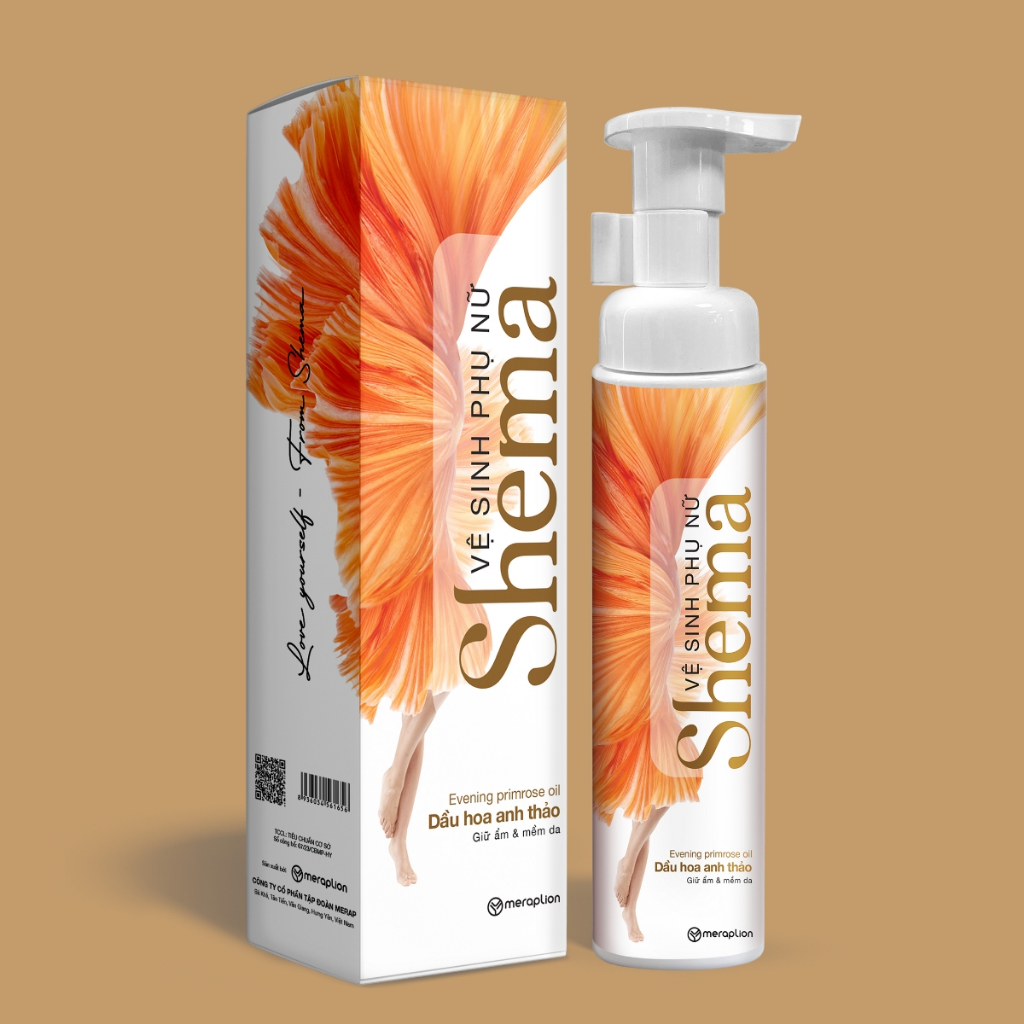 Bọt vệ sinh phụ nữ SHEMA 100ml giúp làm sạch dịu nhẹ, dưỡng ẩm và phục hồi làn da vùng nhạy cảm - T302105002